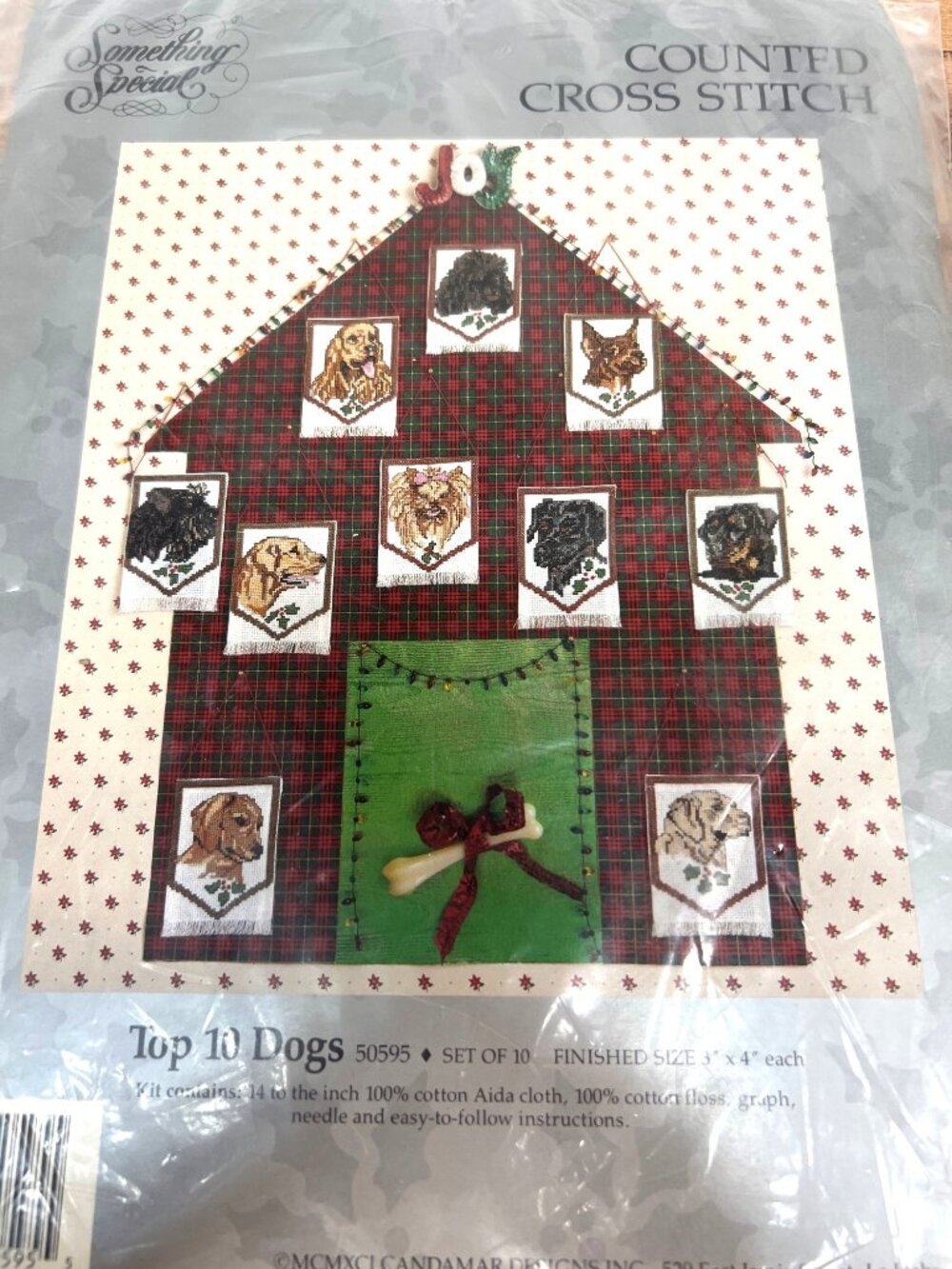 Candamar Something Special Cross Stitch Kit Top 10 Dogs Christmas 50595
